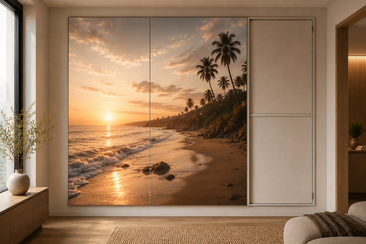 LYOLEY Room Makeover TRIO three panel modular display wall with interchangeable printed fabric graphics